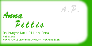anna pillis business card
